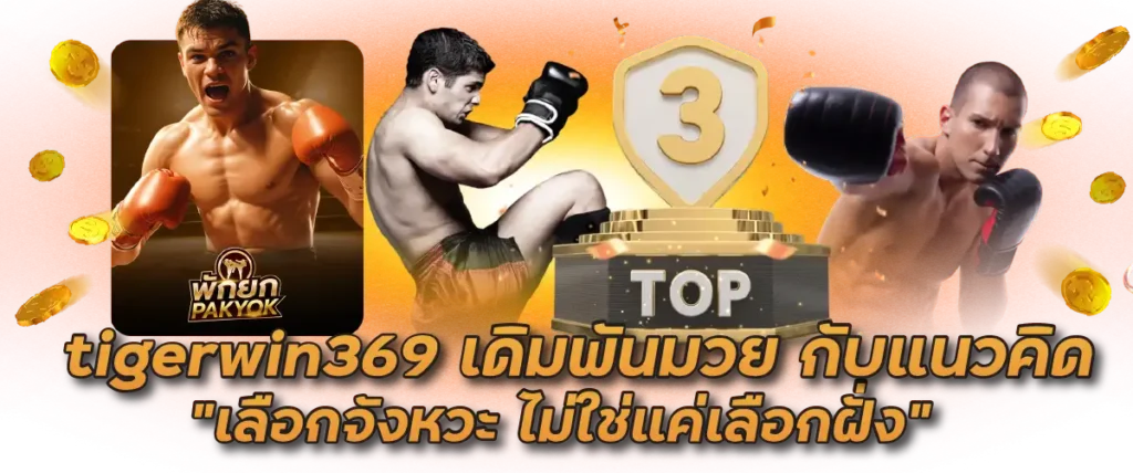 tigerwin369 เดิมพันมวย กับแนวคิด “เลือกจังหวะ ไม่ใช่แค่เลือกฝั่ง”
