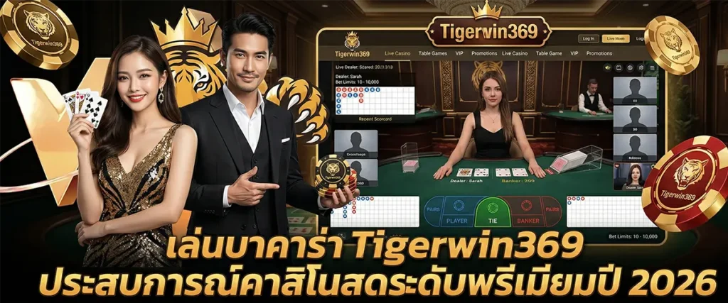 เล่นบาคาร่า Tigerwin369 ประสบการณ์คาสิโนสดระดับพรีเมียมปี 2026